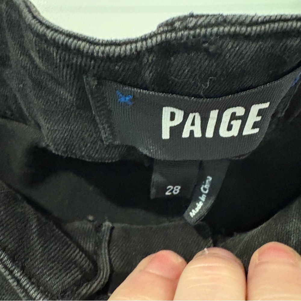 PAIGE Mayslie Mid-Rise Jogger Jeans 28 faded mist - Picture 6 of 11